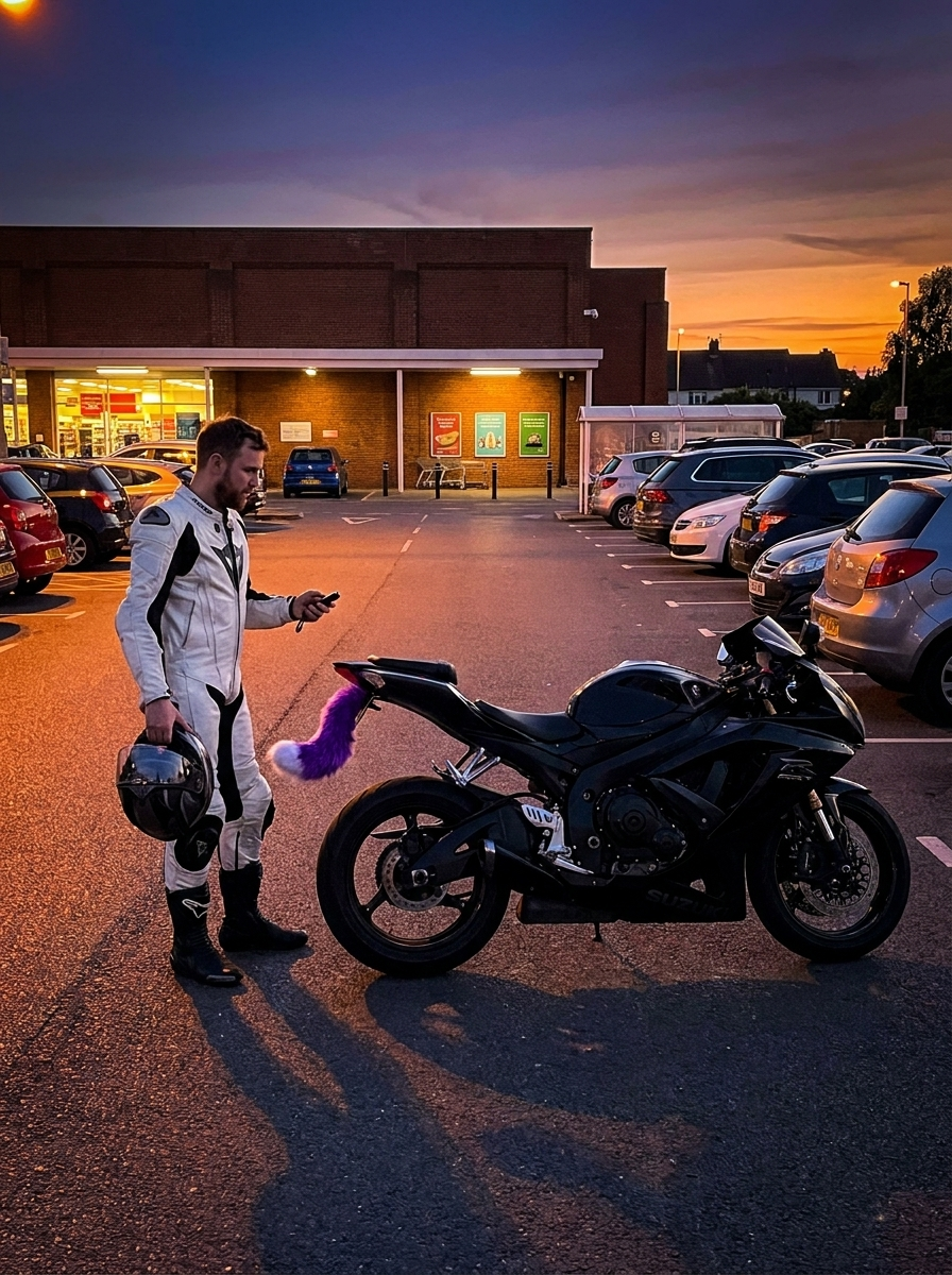 Remote Control Wagging Tail for Motorbikes, Scooters & Cars